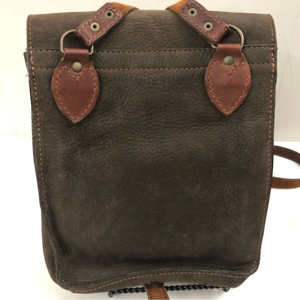 Vintage Slim Genuine Leather Messenger Crossbody Work Bag